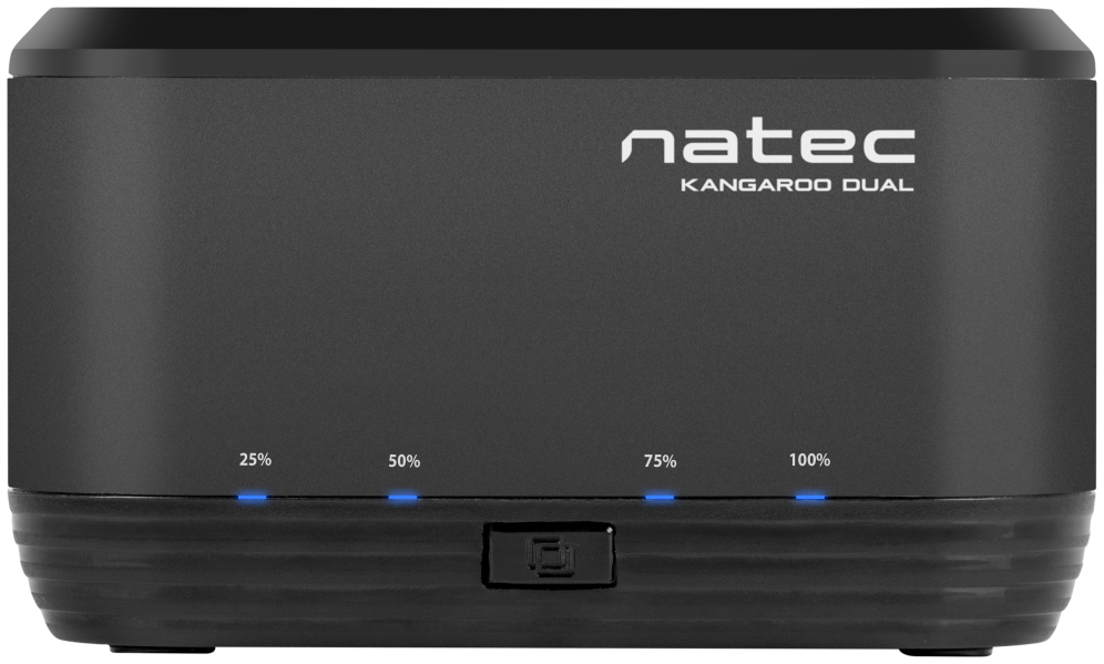 DOCKING STATION NATEC KANGAROO DUAL USB 3.0 SATA NEGRA - detalle