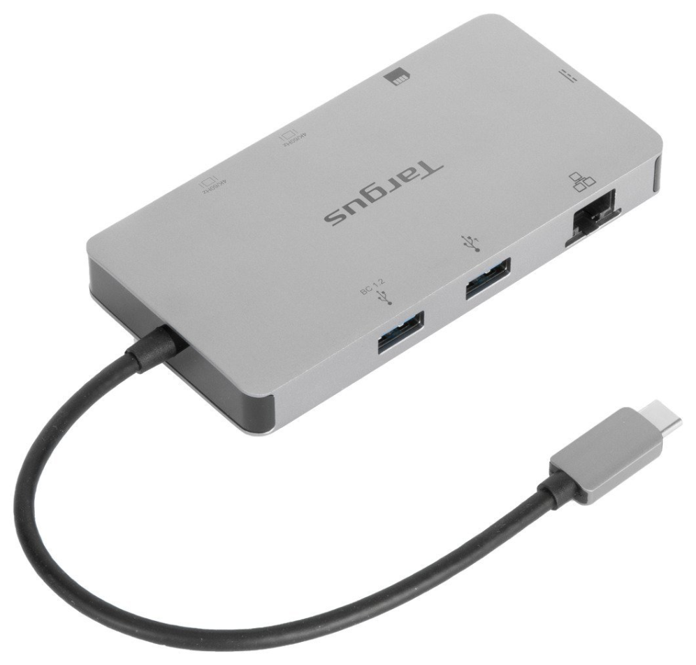 DOCKING STATION TARGUS TIPO C A HDMI 2.0 X2 USB-A X2 PLATA - detalle