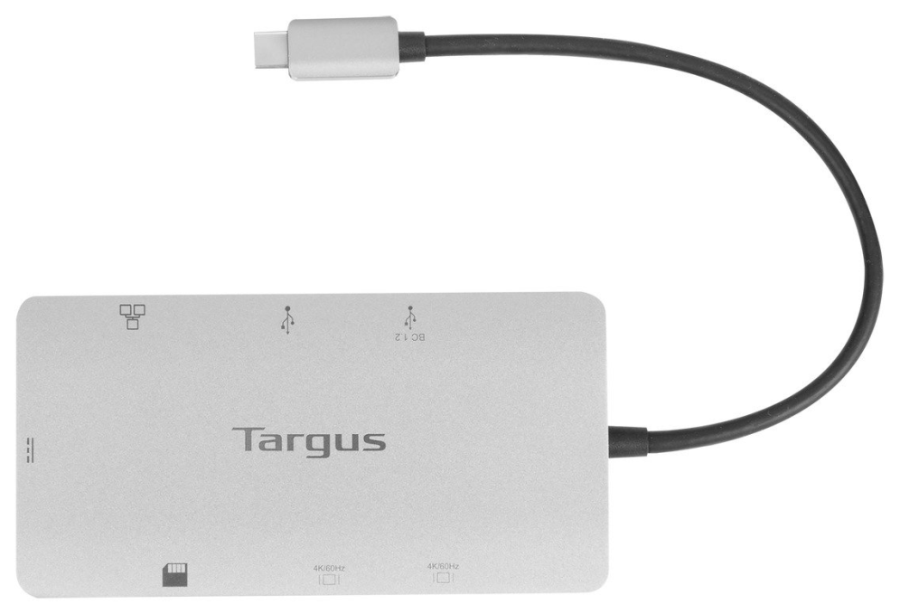 DOCKING STATION TARGUS TIPO C A HDMI 2.0 X2 USB-A X2 PLATA - detalle