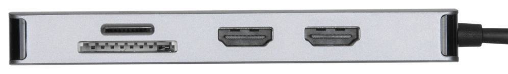 DOCKING STATION TARGUS TIPO C A HDMI 2.0 X2 USB-A X2 PLATA - detalle