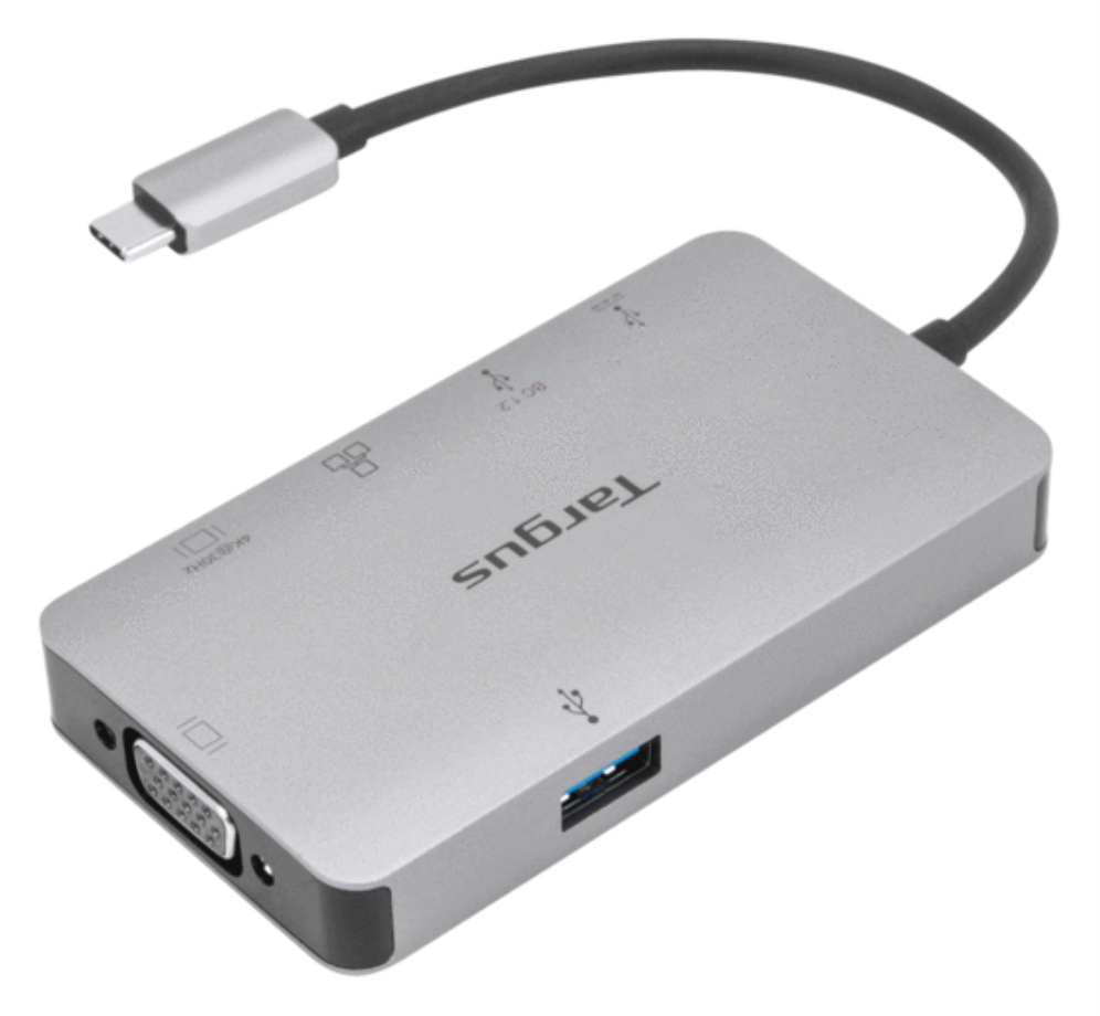 DOCKING STATION TARGUS TIPO C A HDMI X1 VGA X1 USB-A X1 USB-C X1 PLATA - detalle