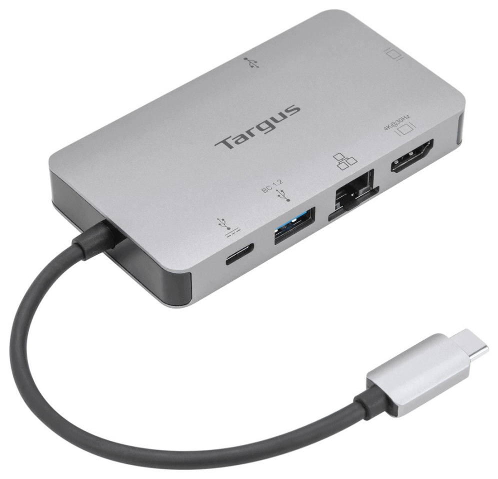 DOCKING STATION TARGUS TIPO C A HDMI X1 VGA X1 USB-A X1 USB-C X1 PLATA