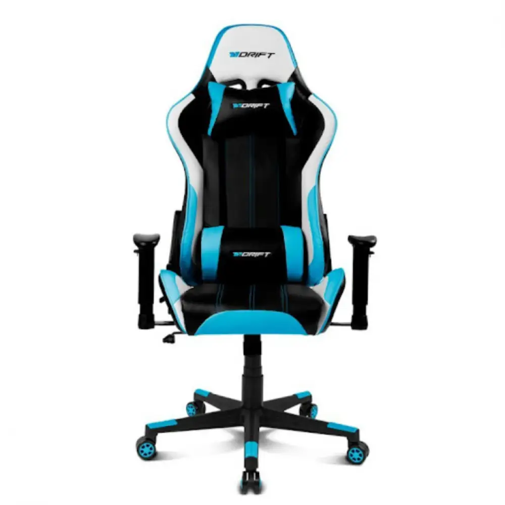 DRIFT DR175 Silla para videojuegos universal Asiento acolchado Negro. Azul. Blanco