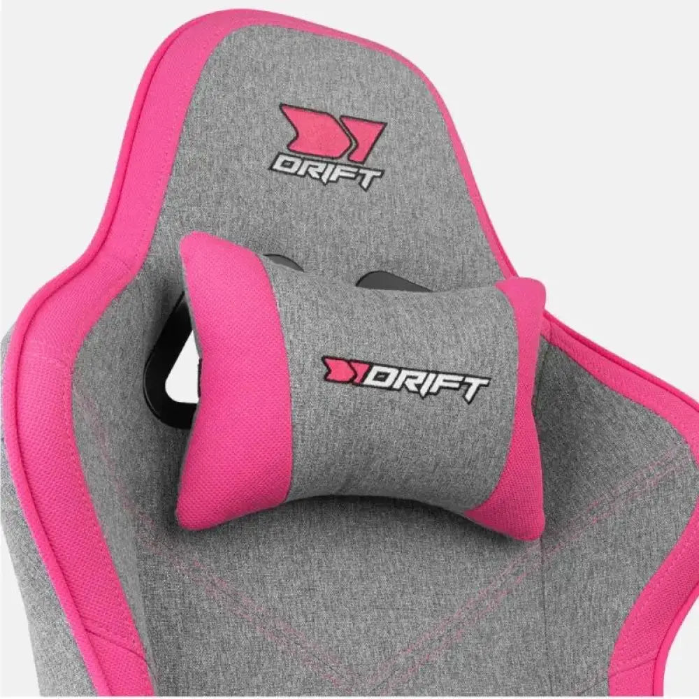 DRIFT Silla Gaming DR90 PRO Gris/Rosa - detalle