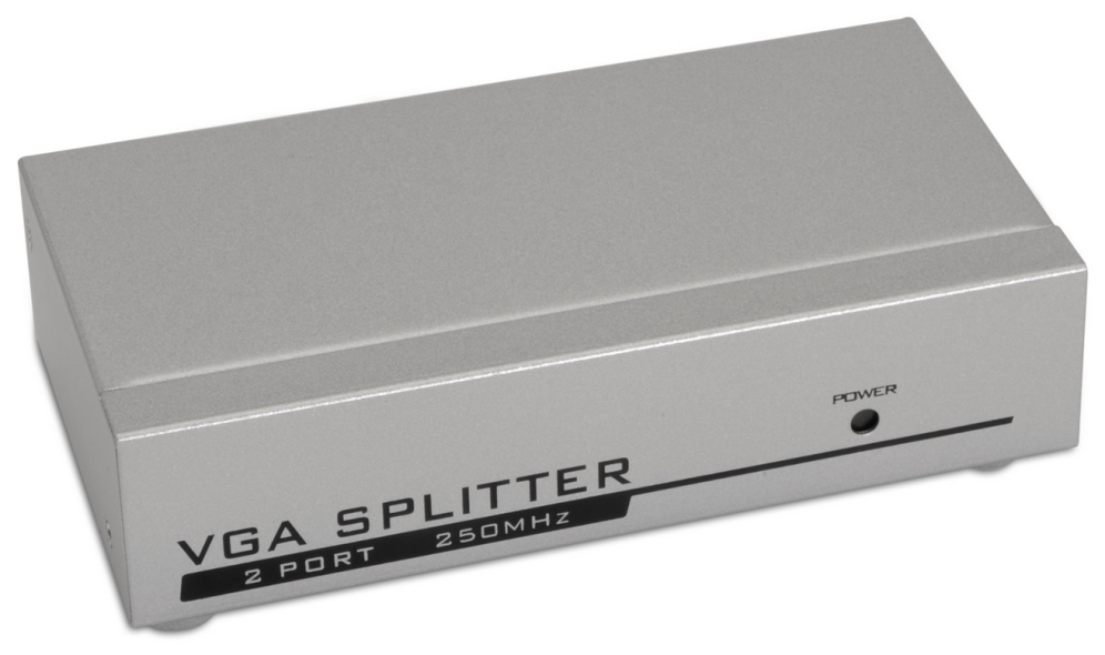 DUPLICADOR AISENS SVGA PARA 2 MONITORES CON ALIMENTACION - detalle