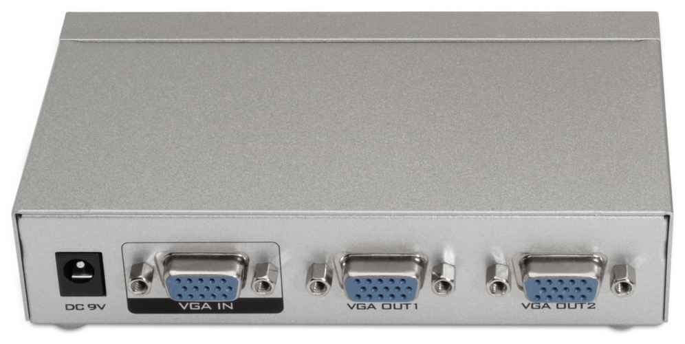 DUPLICADOR AISENS SVGA PARA 2 MONITORES CON ALIMENTACION