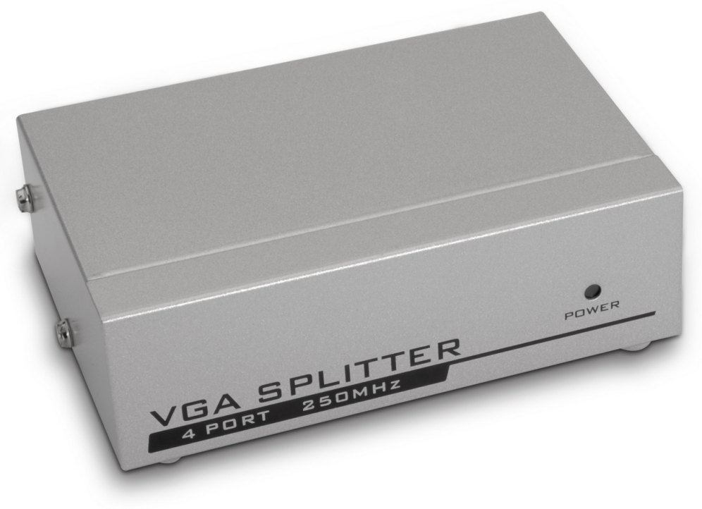 DUPLICADOR AISENS SVGA PARA 4 MONITORES CON ALIMENTACION - detalle