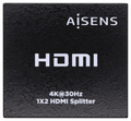DUPLICADOR HDMI AISENS 4K30HZ 1x2 CON ALIMENTACION NEGRO
