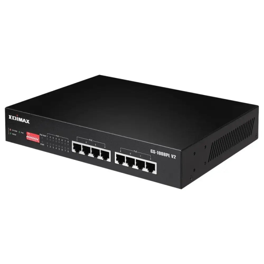 Edimax GS-1008PL V2 Switch 8xGbE PoE+ - detalle