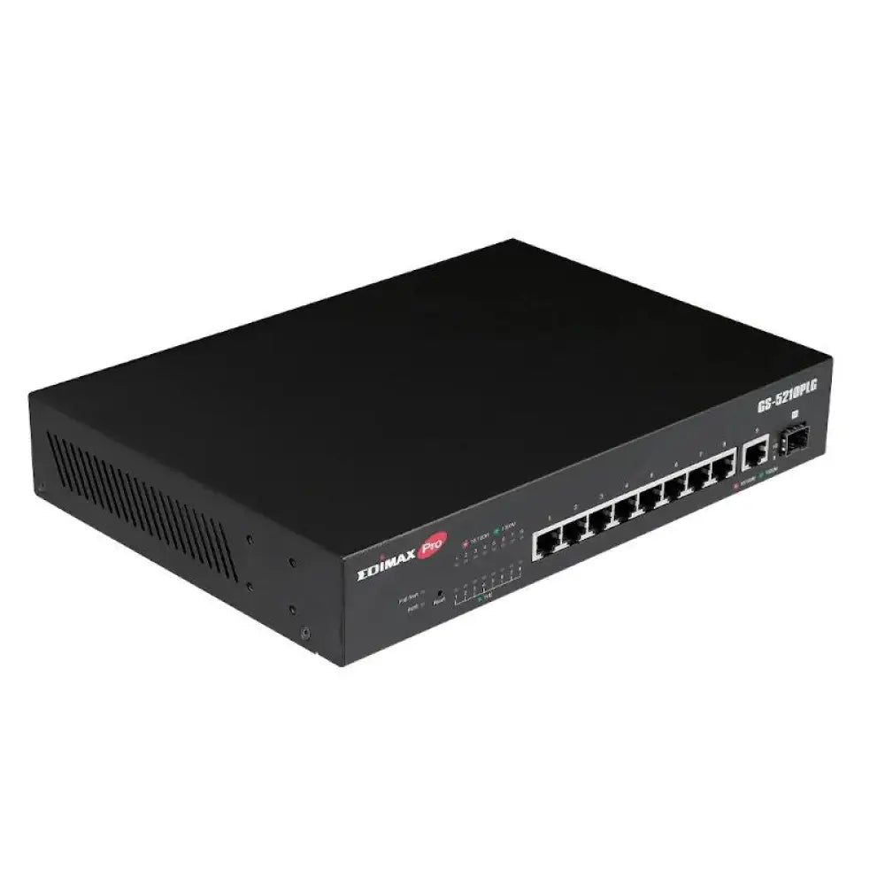 Edimax GS-5210PLG Switch 10xGbE LR PoE+ (1xSFP) - detalle
