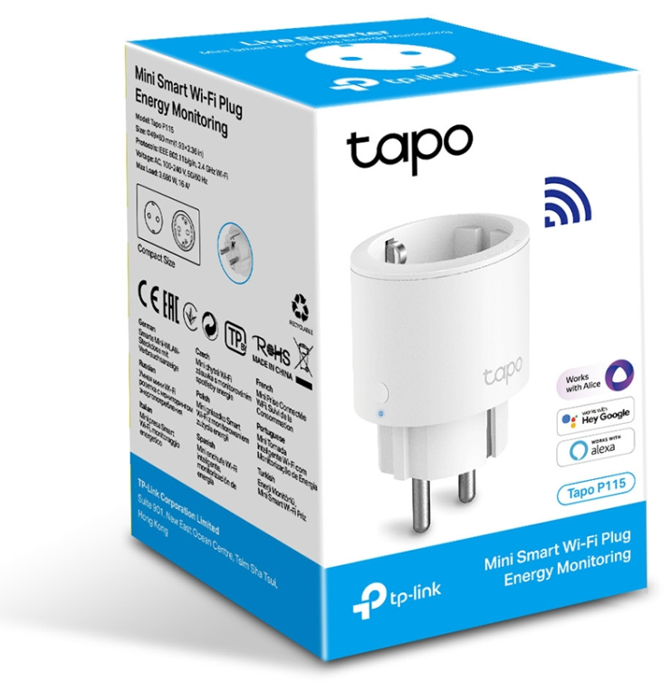 ENCHUFE INTELIGENTE TP-LINK 100-240V 16A 50/60HZ 2,4 GHZ - detalle