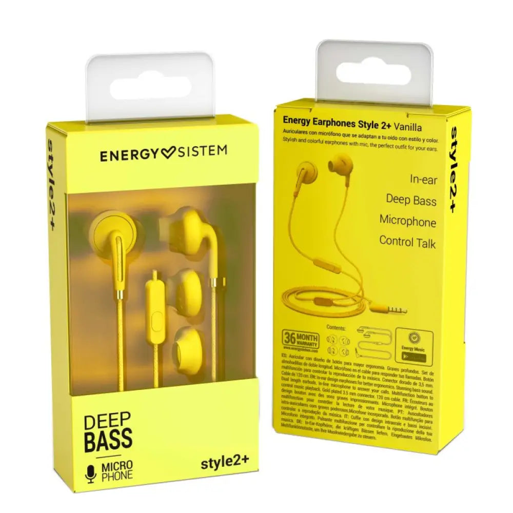 Energy Sistem Aur+Mic In ear Style 2+ Vanilla - detalle