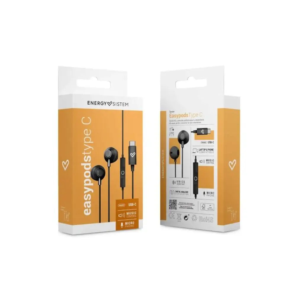 Energy Sistem Auriculares EasyPods Type C Space - detalle