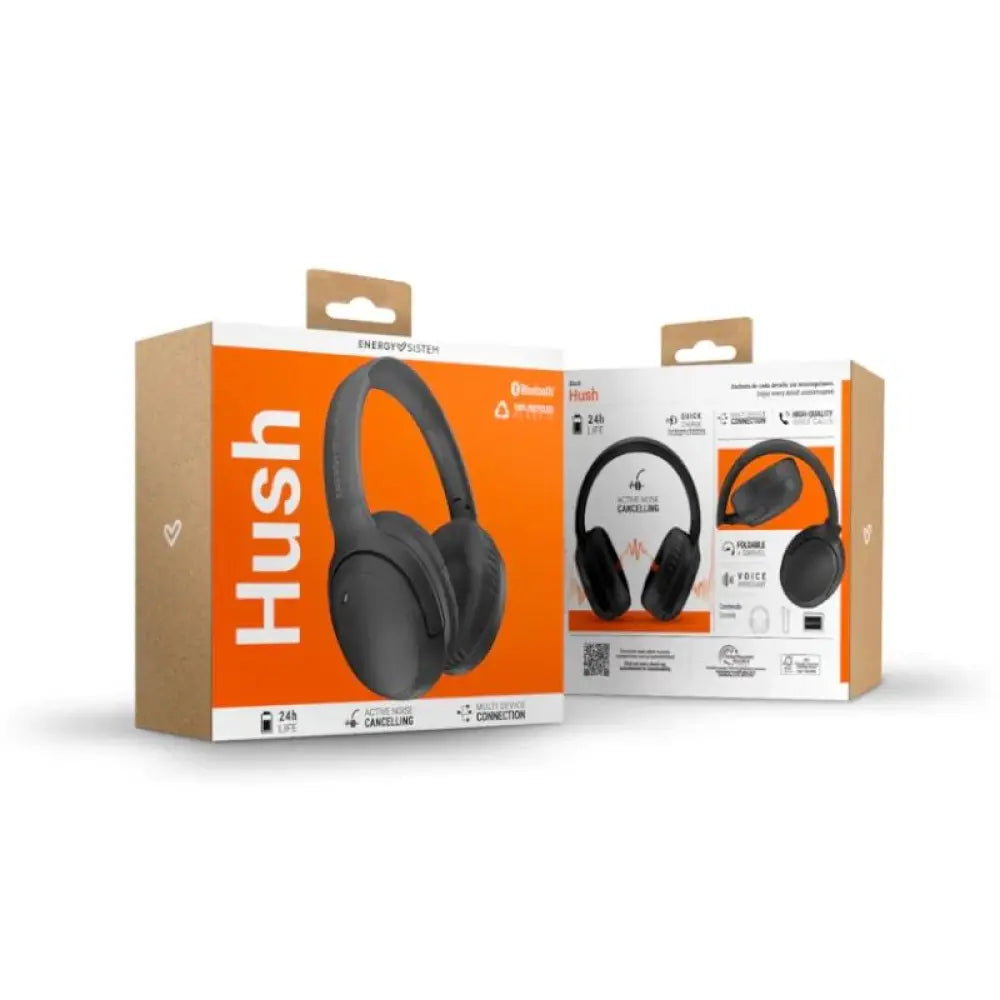 Energy Sistem Auriculares Hush Black BT ANC - detalle