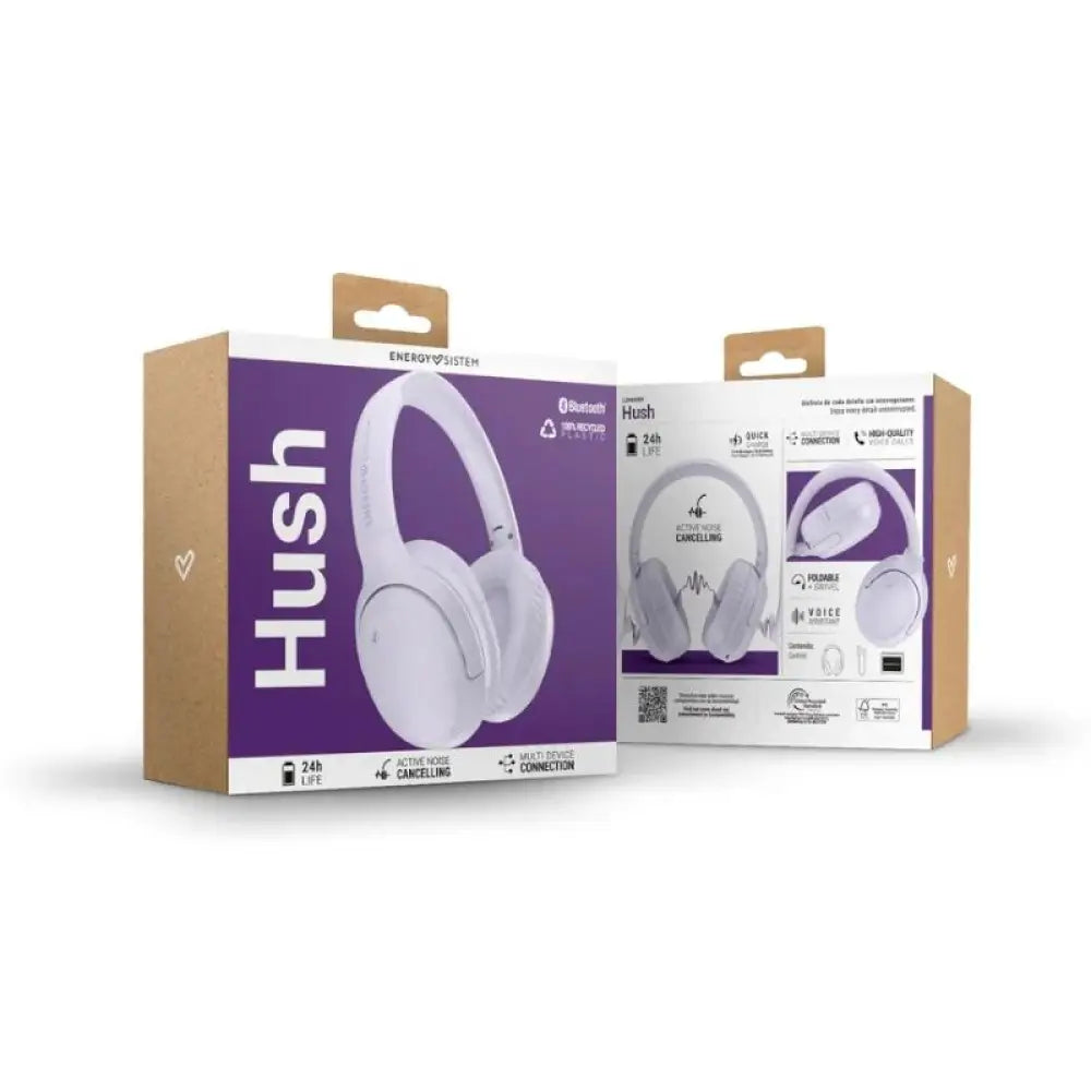 Energy Sistem Auriculares Hush Lavender BT ANC - detalle