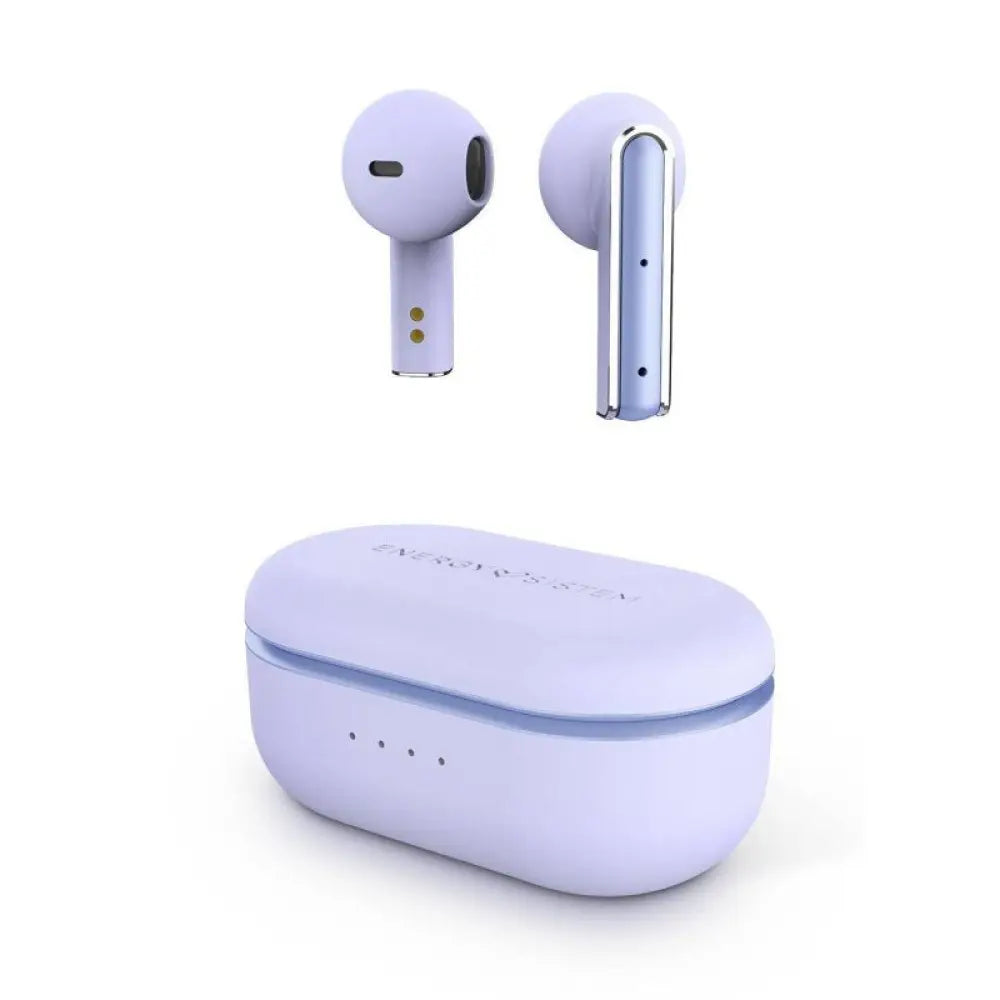 Auriculares Energy Sistem TW Style 4 violet con micrófono, diseño moderno y cómodo para uso diario.