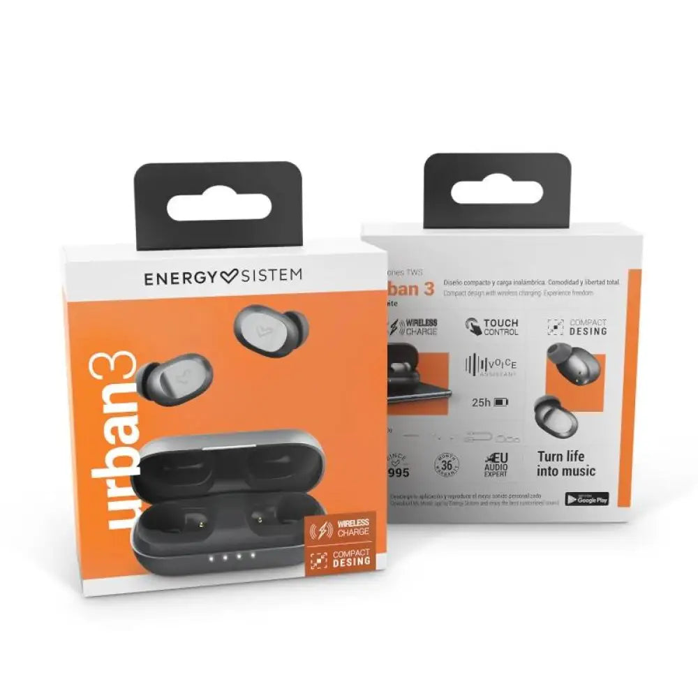 Energy Sistem Auriculares  Urban3  Graphite BT 5.0 - detalle