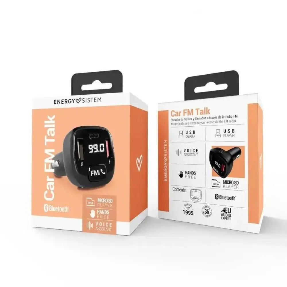 Energy Sistem Car FM Talk Negro - detalle