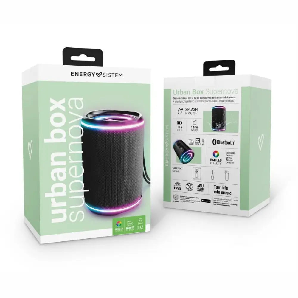 Energy Sistem Urban Box Black Supernova - detalle