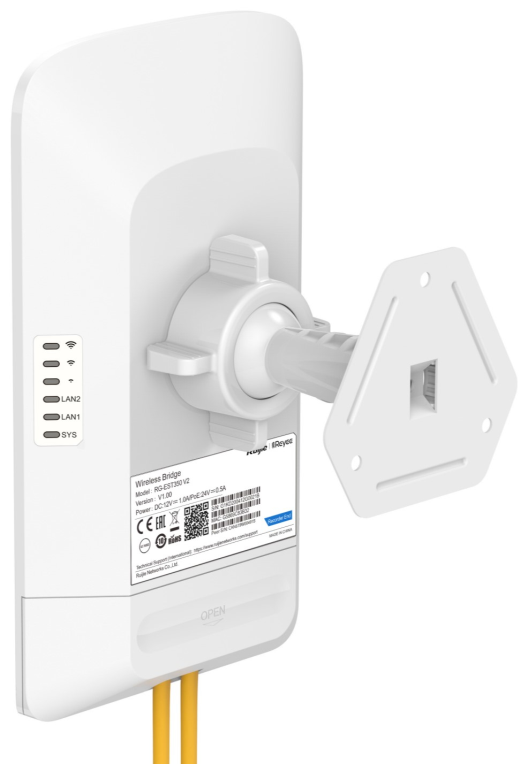 ENLACE WIFI RUIJIE REYEE RG-EST350-V2 5.85GHZ 5KM EXTERIOR 2UDS EMPAREJADAS - detalle