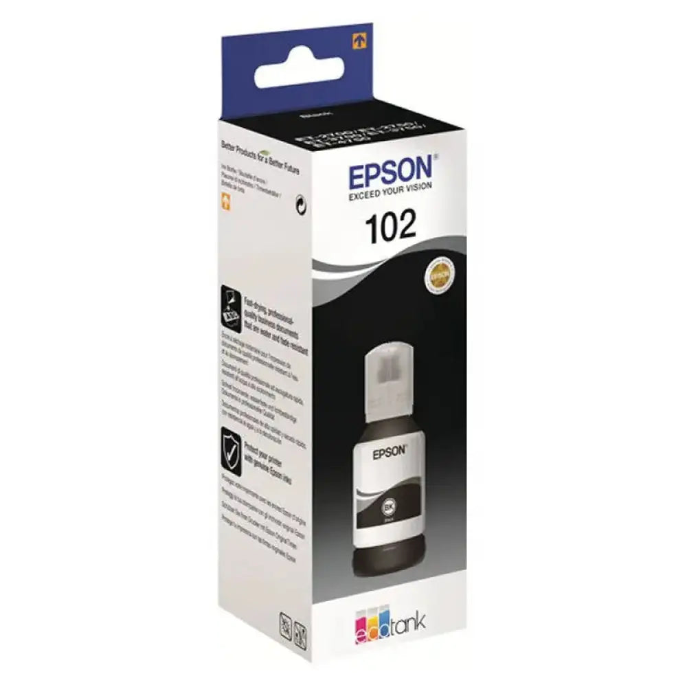 Epson Botella Tinta Ecotank 102 Negro - detalle