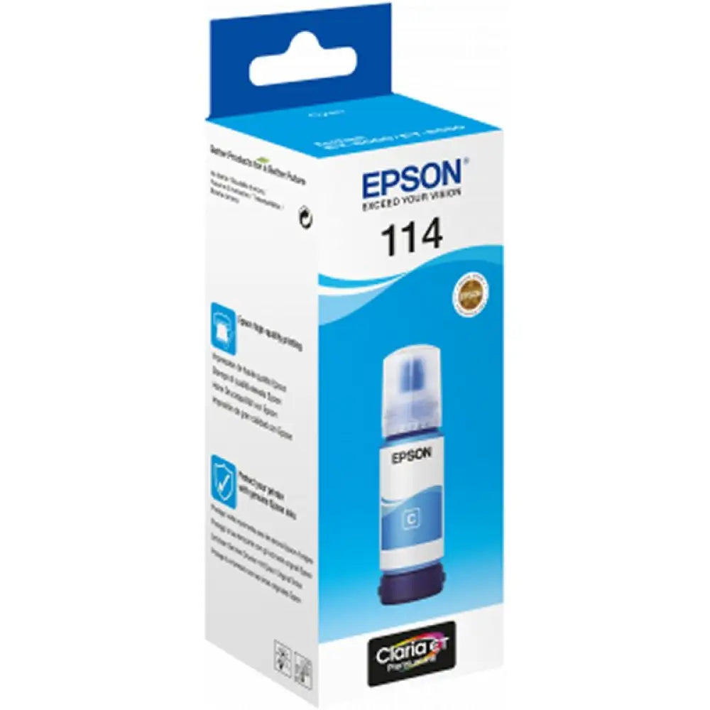 Epson Botella Tinta Ecotank 114 Cyan - detalle