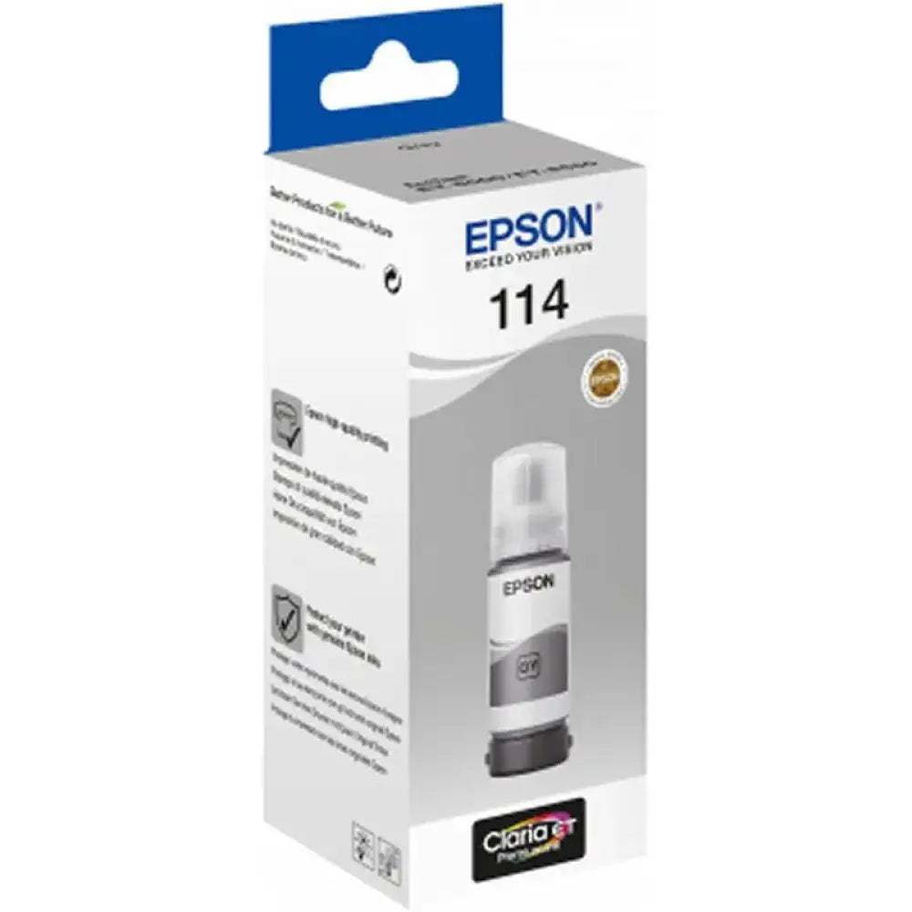 Epson Botella Tinta Ecotank 114 Gris - detalle