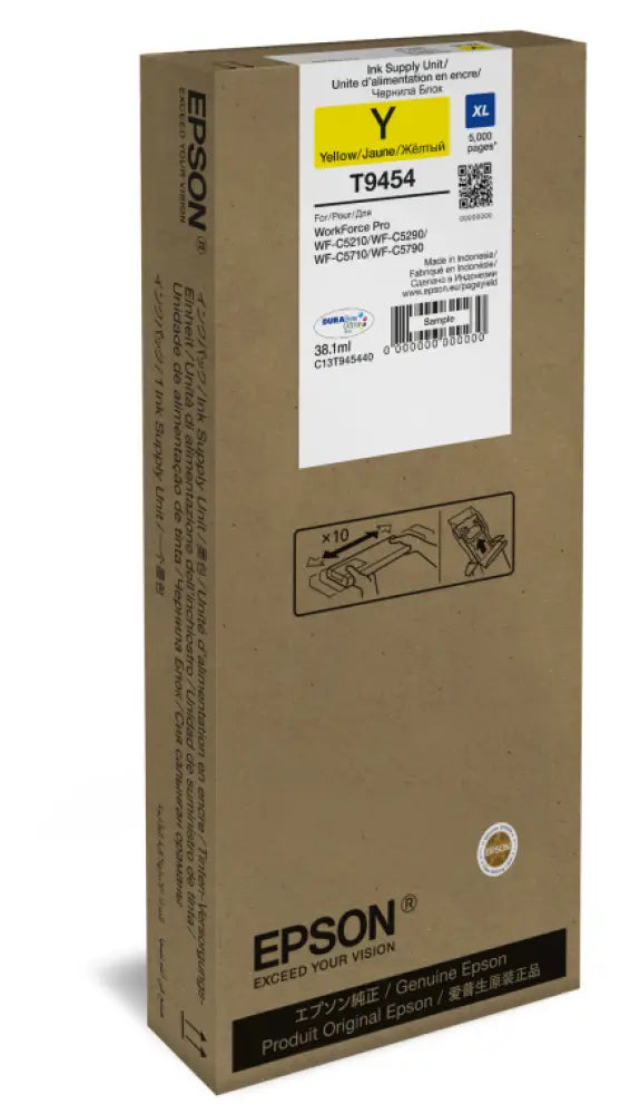 Epson C13T945440 cartucho de tinta 1 pieza(s) Original Alto rendimiento (XL) Amarillo - detalle