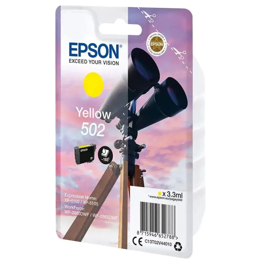 Epson Cartucho 502 Amarillo - detalle