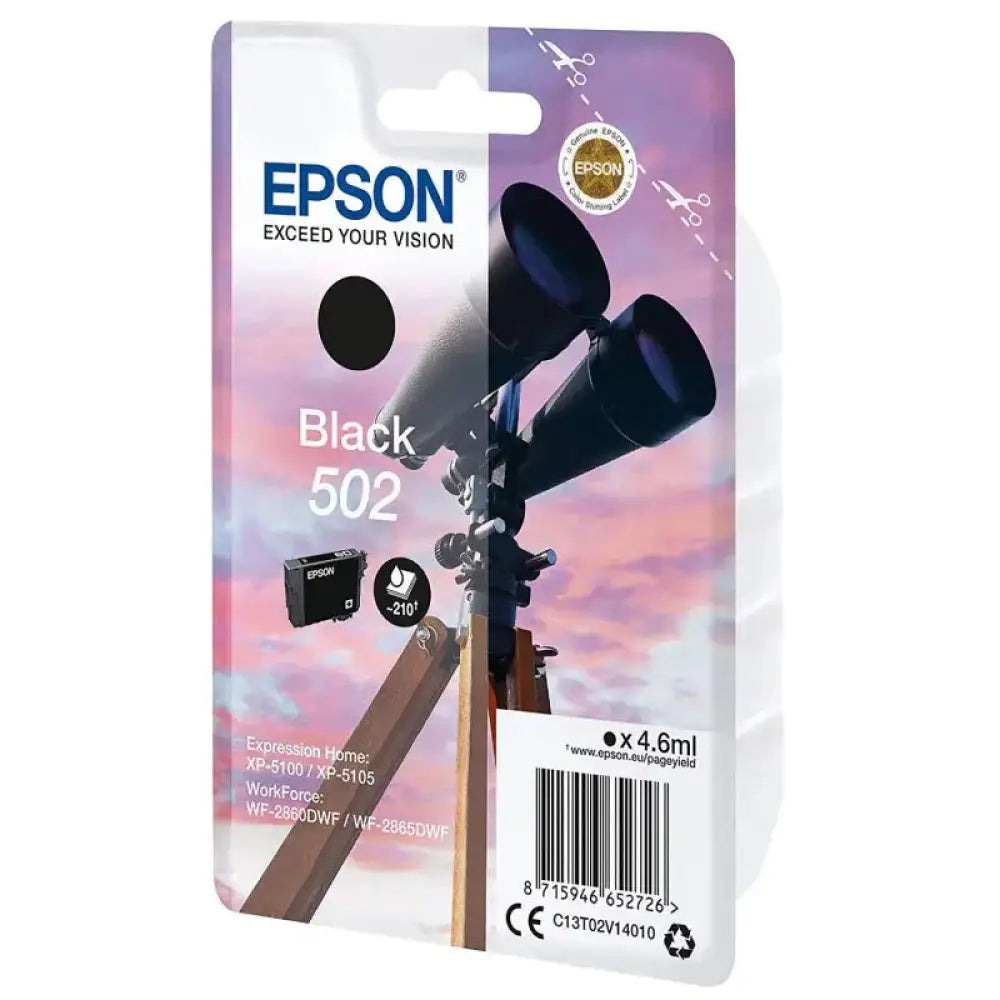 Epson Cartucho 502 Negro - detalle