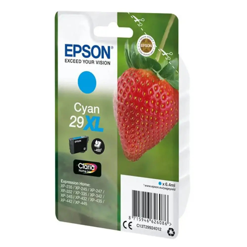 Epson Cartucho T2992XL Cyan - detalle