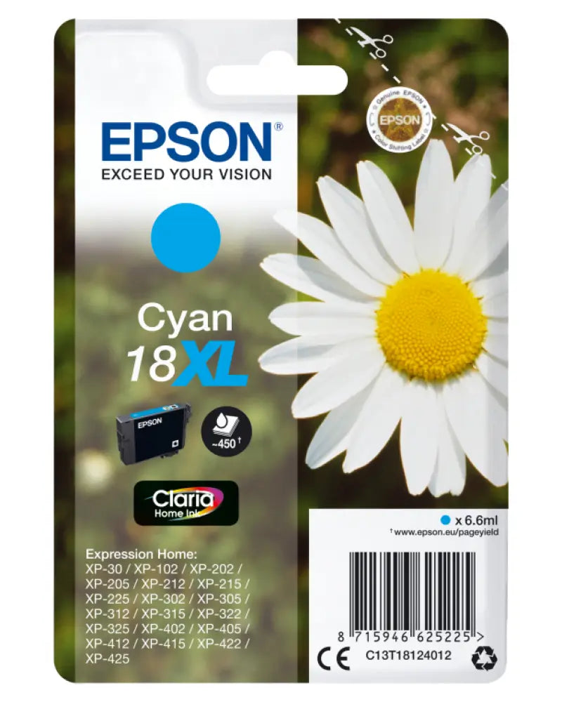 Epson Daisy C13T18124012 cartucho de tinta 1 pieza(s) Original Alto rendimiento (XL) - detalle