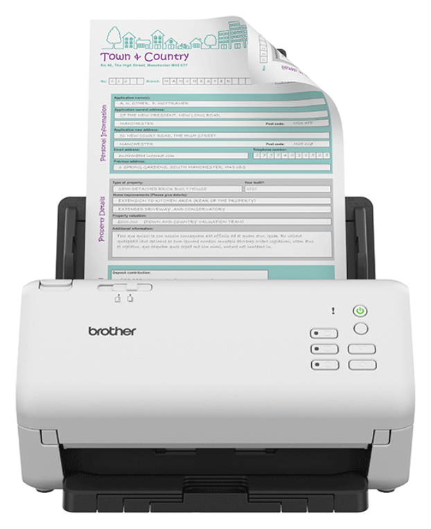 ESCANER BROTHER ADS4300NRE1 DUPLEX AUTOMATICO TARJETA RED