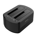 AISENS Estacio de Docking de Doble Bahia ASDS-D03B SATA 2.5/3.5 a USB 3.0/3.1 Gen1. Cloneu. Negra