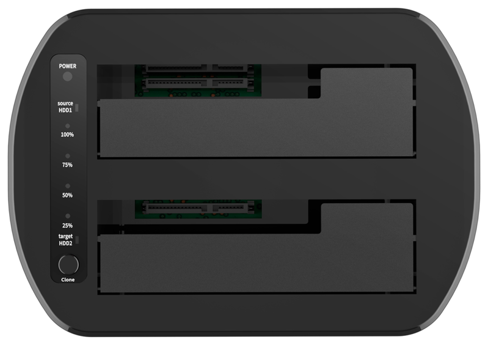 ESTACION DOCKING AISENS DOBLE ASDS-D03B SATA 2.5 3.5 A USB 3.0 3.1 GEN1 CLONE - detalle