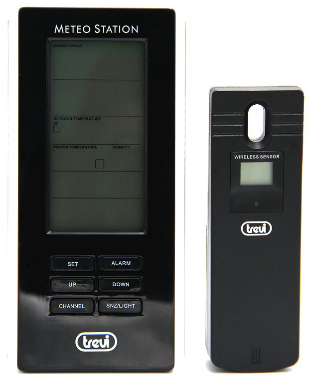 ESTACION METEOROLOGICA TREVI ME 3108 RC SENSOR EXTERNO NEGRO - detalle