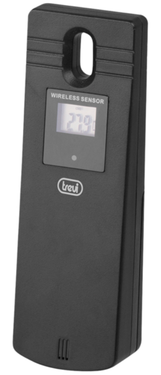 ESTACION METEOROLOGICA TREVI ME 3108 RC SENSOR EXTERNO NEGRO - detalle
