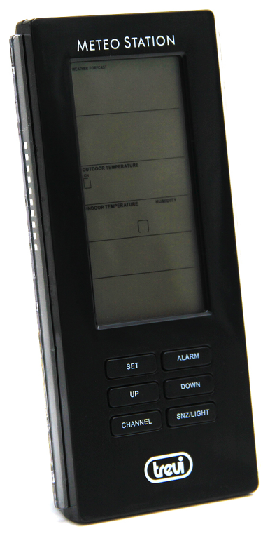 ESTACION METEOROLOGICA TREVI ME 3108 RC SENSOR EXTERNO NEGRO - detalle
