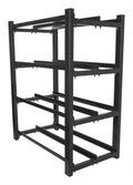 ESTANTERIA LANBERG BATERIAS UPS 830X454 2 FILAS 4 NIVELES 8 MARCOS FLAT PACK BK