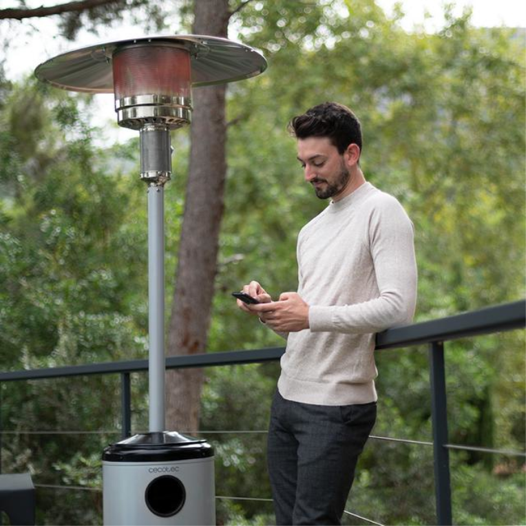 ESTUFA DE GAS CECOTEC READYWARM 8800 OUTDOOR MICROCLIMATE - detalle