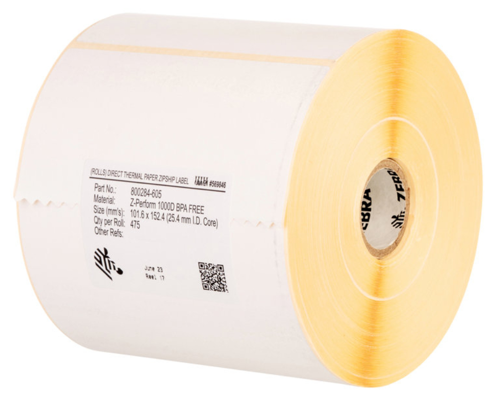 Zebra Z-Perform 1000T Blanco Etiqueta para impresora autoadhesiva