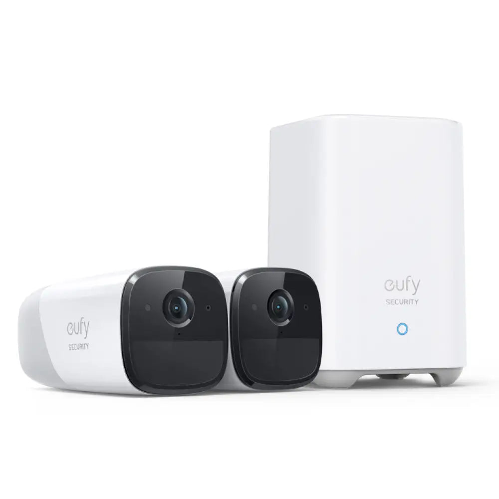 Eufy Camaras de Vigilancia eufyCam 2 Pro. 2K Cámara IP Exterior. 365 días de batería. Compatible con HomeKit. protección IP67. visión Nocturna. Juego de 2 cámaras. sin Tarifa mensual - detalle