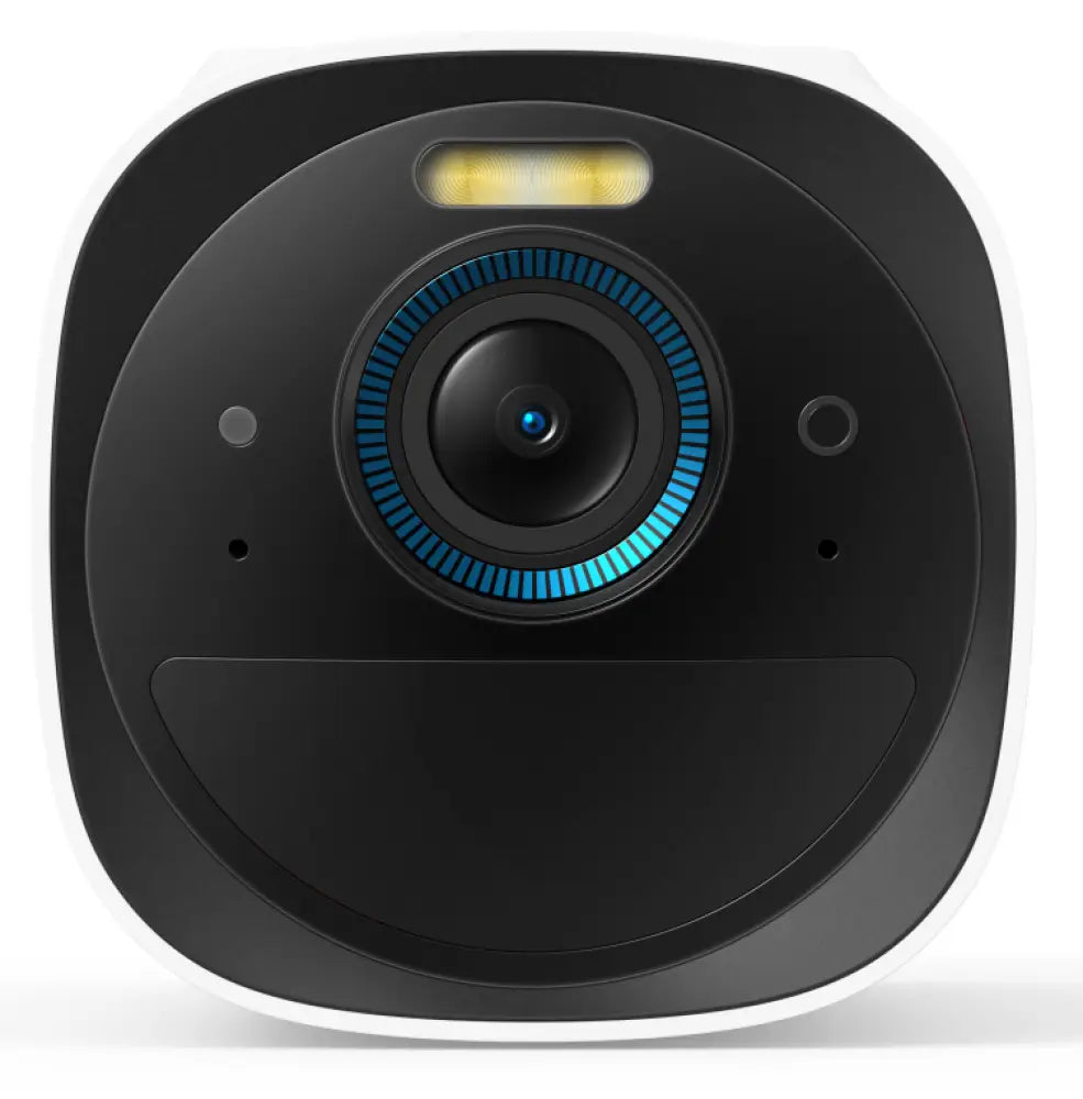 Eufy Kit de 2 cámaras eufyCam 3 de Security. cámara de seguridad 4K con panel solar integrado. IA de reconocimiento facial. cámara de seguridad con almacenamiento local ampliable. cámara exterior con energía constante. foco y visión nocturna en color - de