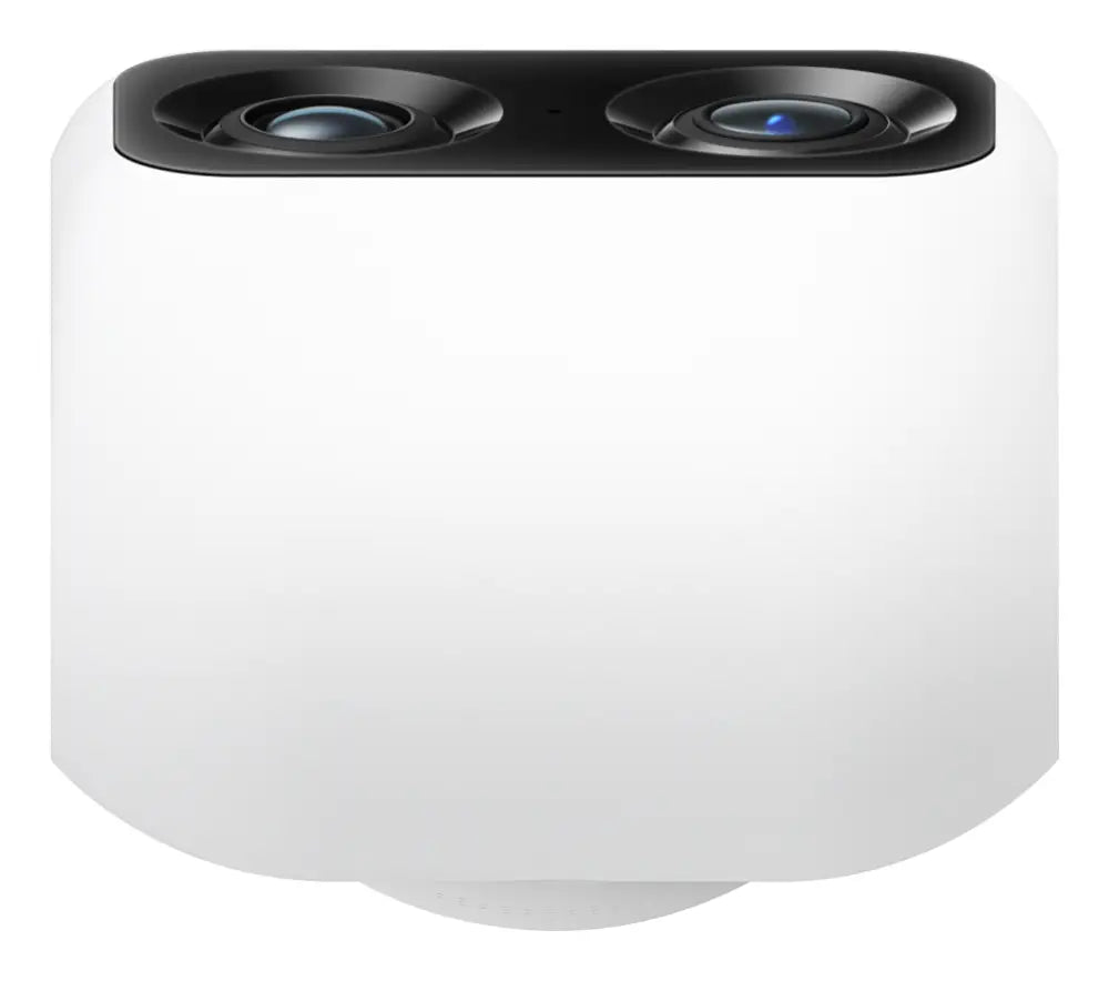 Eufy Security Indoor Cam S350. cámara doble. cámara de seguridad con resolución 4K UHD. zoom de 8× y PTZ de 360°. IA para personas y mascotas. ideal para monitor de bebé/cámara para mascotas/seguridad del hogar. Wi-Fi de doble banda - detalle
