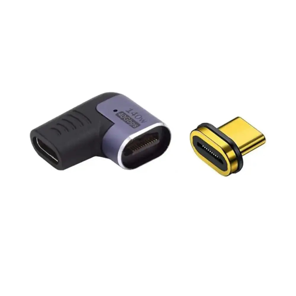 EWENT Adaptador Magnético USB-C  90ºUSB4 PD 140w - detalle