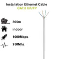 Ewent Bobina cable red Cat. 6 U/UTP, PVC, 305mt