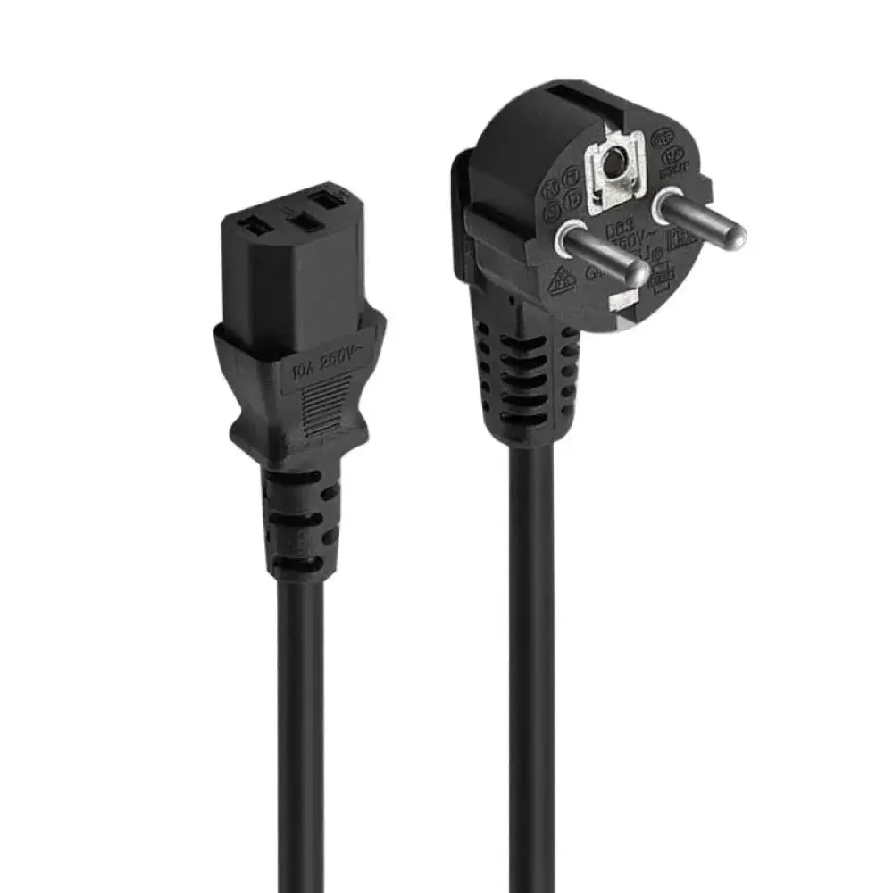 Cable de alimentación EWENT de 1,8 m con conector IEC320 a C13, ideal para PCs y equipos electrónicos.