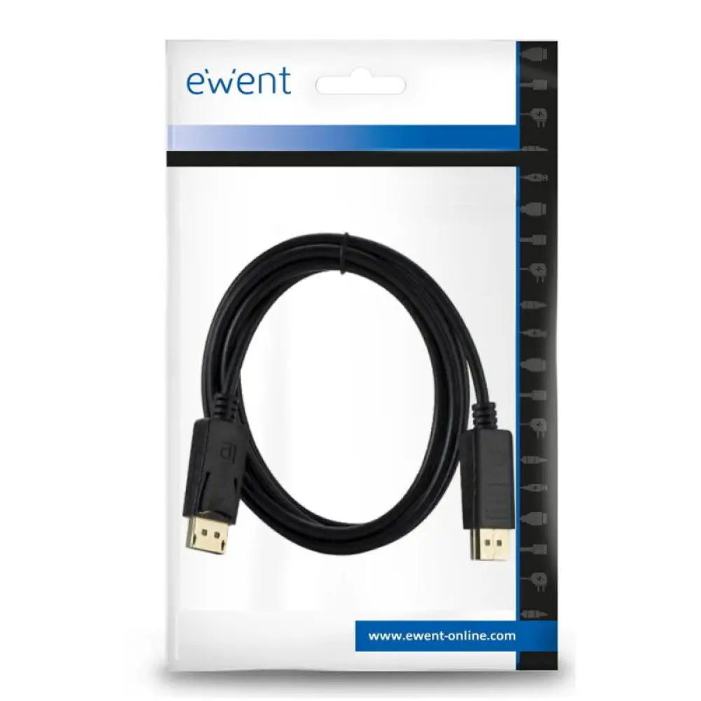 Ewent Cable Displayport 4k @ 60hZ, A/A AWG28, 2mt - detalle
