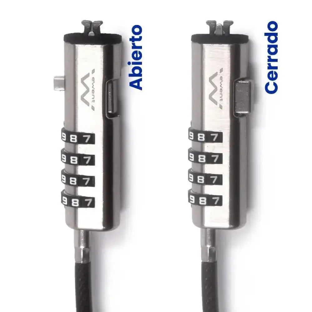 EWENT Cable Seguridad Nano combinacion - detalle