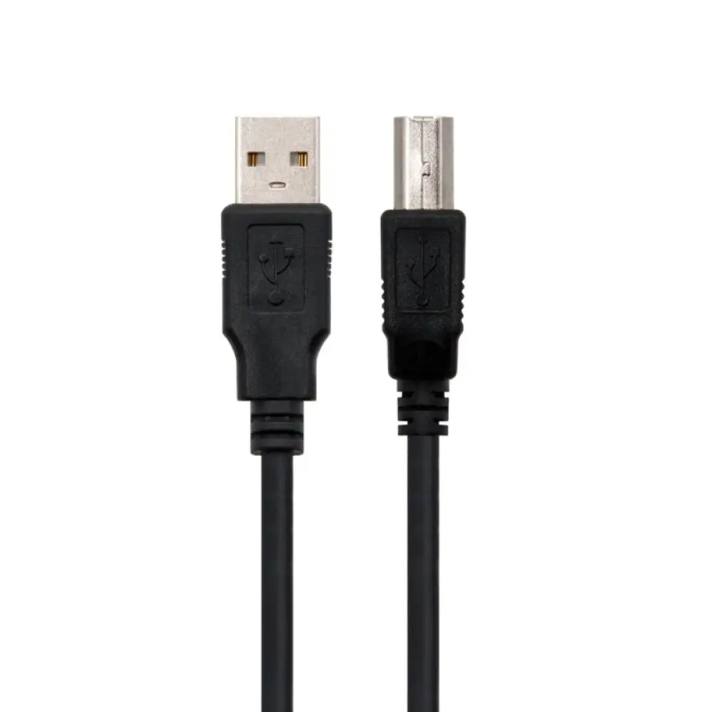 Cable USB 2.0 EWENT de 5 m con conector tipo A macho a B macho, para conexión de PC y periféricos.